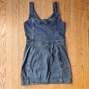 Threadbare Casual Blue Denim Mini Dress Size 4